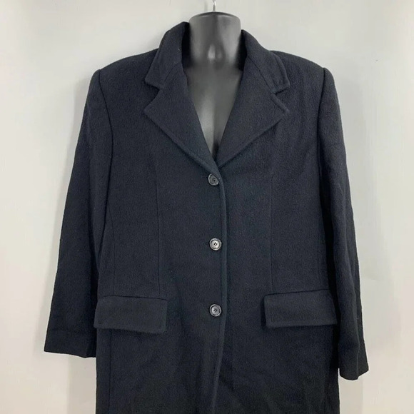 J.Percy‎ For Marvin Richards Women's Camel Hair Lined Mid Length Peacoat Size 16 - Picture 3 of 12